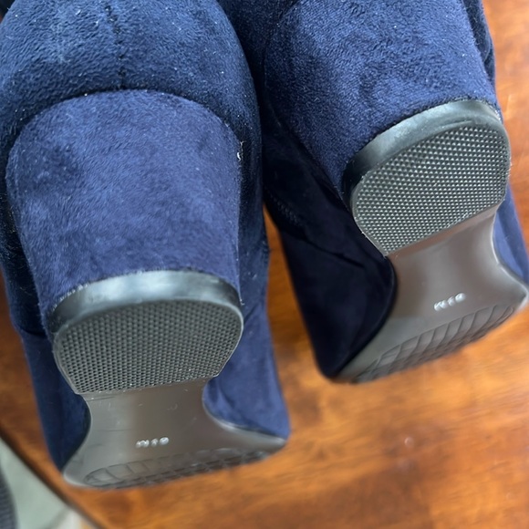 NWT Impo Gitali Stretch Blue Suede Boots - Picture 5 of 8